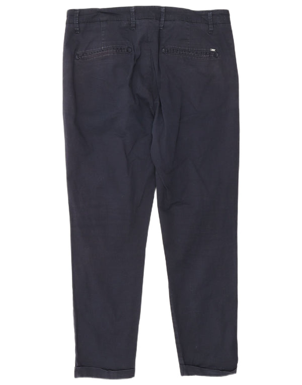 Pantaloni Chino Slim Uomo Liu Jo IT 50 Large W34 L26 Blu Navy Cotone