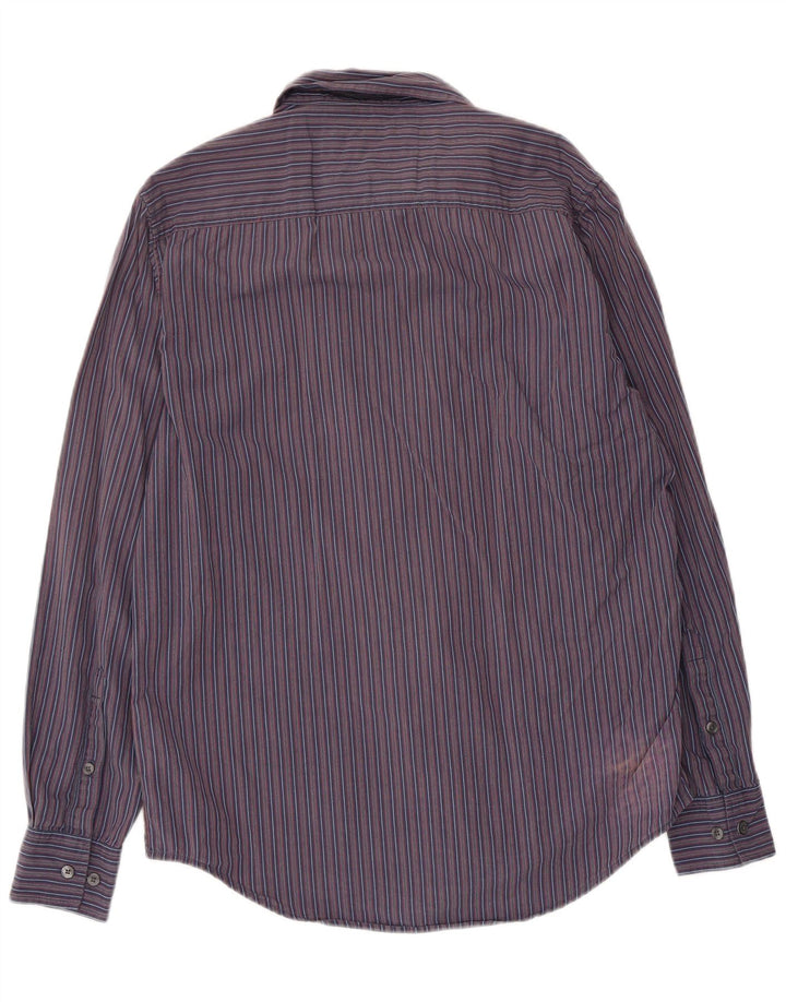 Camicia Timberland da uomo vestibilità regolare piccola in cotone a righe blu navy