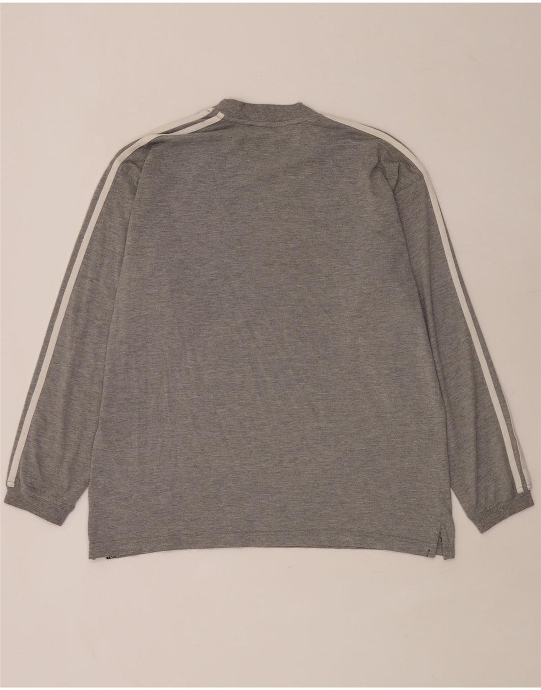 Adidas Maglia a maniche lunghe da uomo UK 38/40 Cotone chiazzato grigio medio