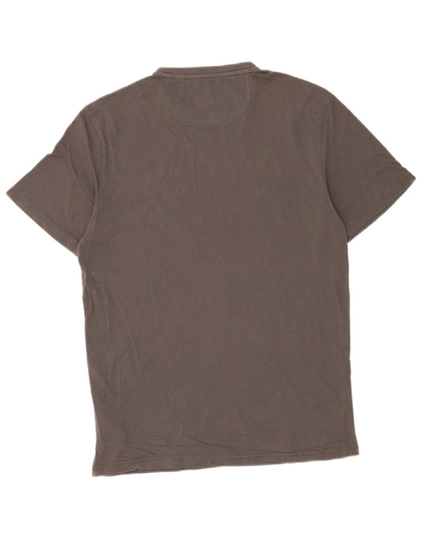 T-shirt da uomo Napapijri Top Small in cotone grigio