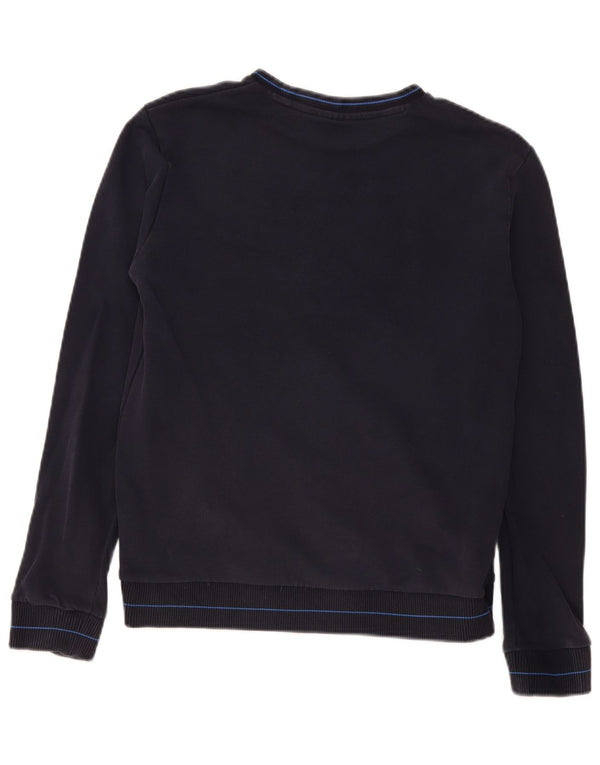 Hugo Boss Felpa da uomo Maglione piccolo in cotone blu navy