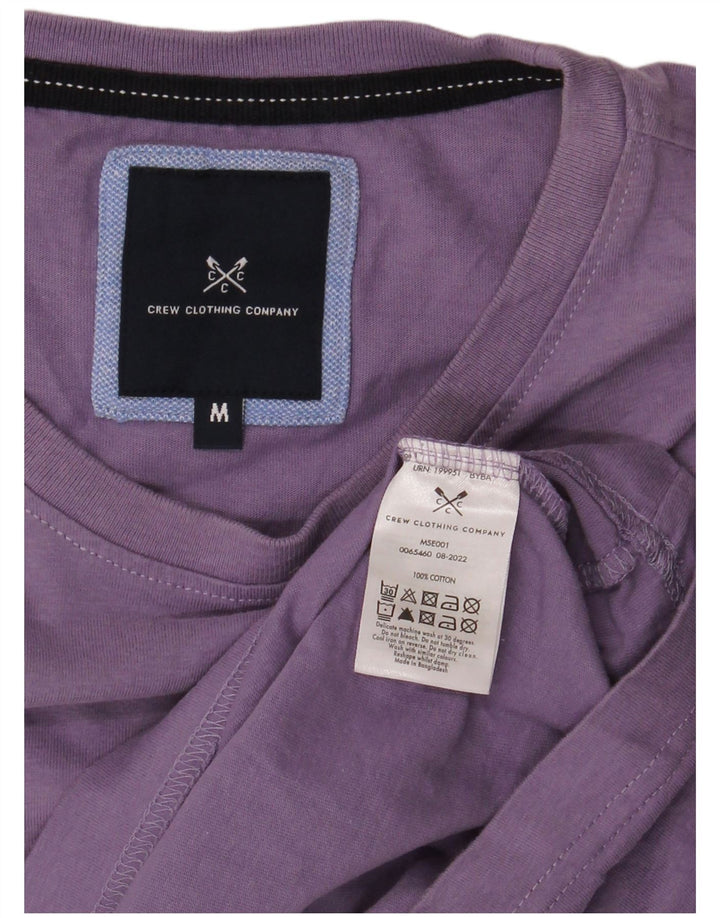 CREW CLOTHING T-shirt da uomo Top in cotone viola medio