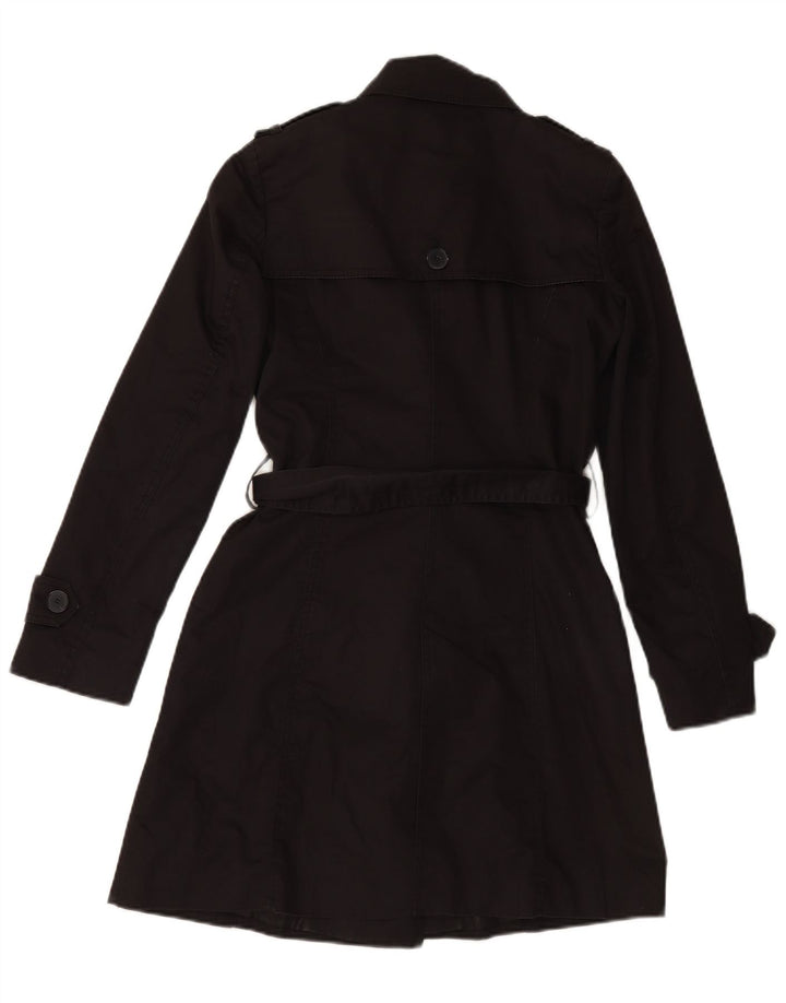 Trench da Donna ZARA UK 6 XS Nero Cotone