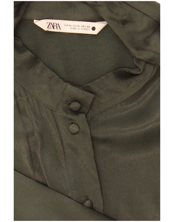 Camicetta da donna Zara UK 18 XL Verde