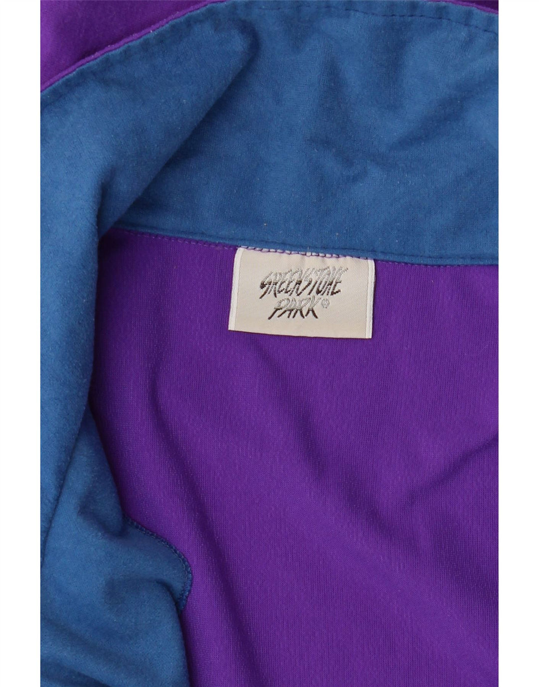 Greenstone Park Felpa con collo con zip da uomo Maglione color block viola medio