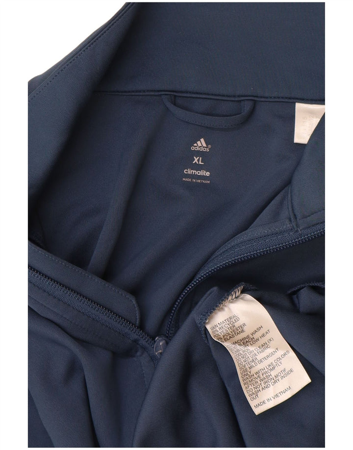 Giacca da tuta da donna Adidas Climalite UK 18 XL poliestere blu navy