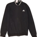 ADIDAS Boys Graphic Tracksuit Top Jacket 13-14 Years Black Cotton Vintage Adidas and Second-Hand Adidas from Messina Hembry 