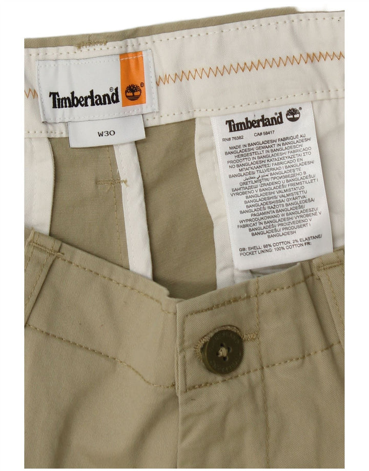 Pantaloncini chino da uomo Timberland W30 cotone verde medio