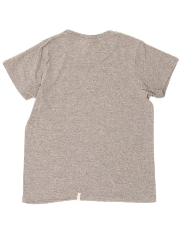 T-shirt grafica da donna Puma UK 14 grande grigio screziato