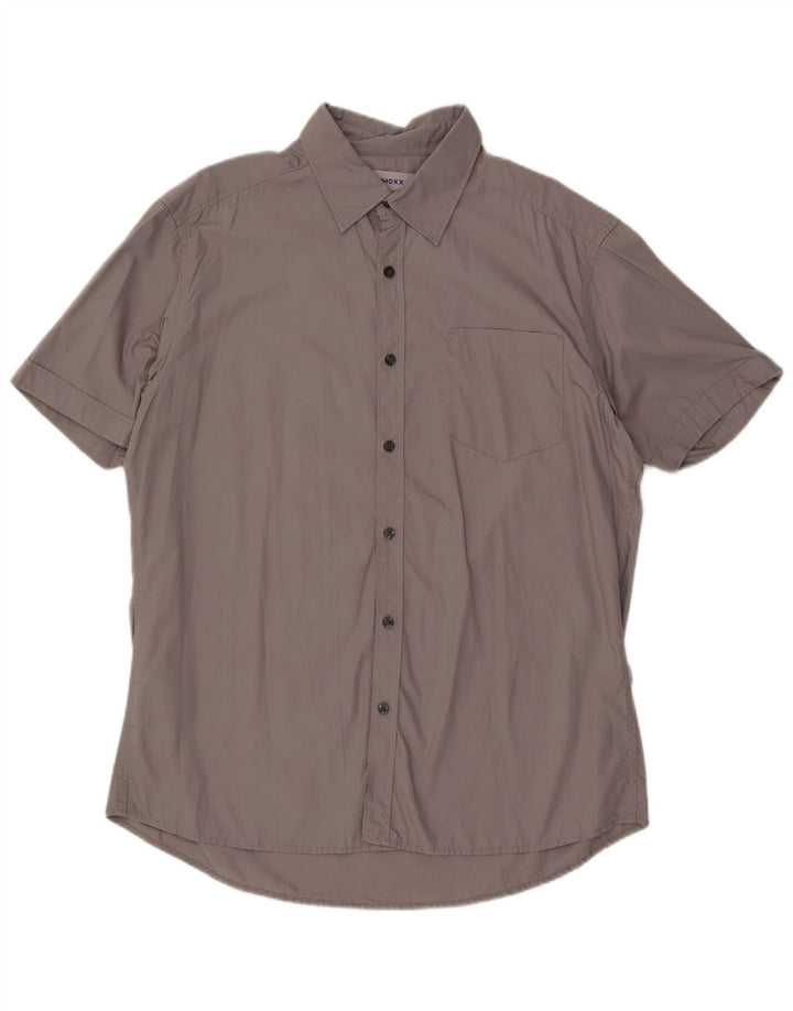 Camicia a maniche corte da uomo MEXX XL in cotone grigio