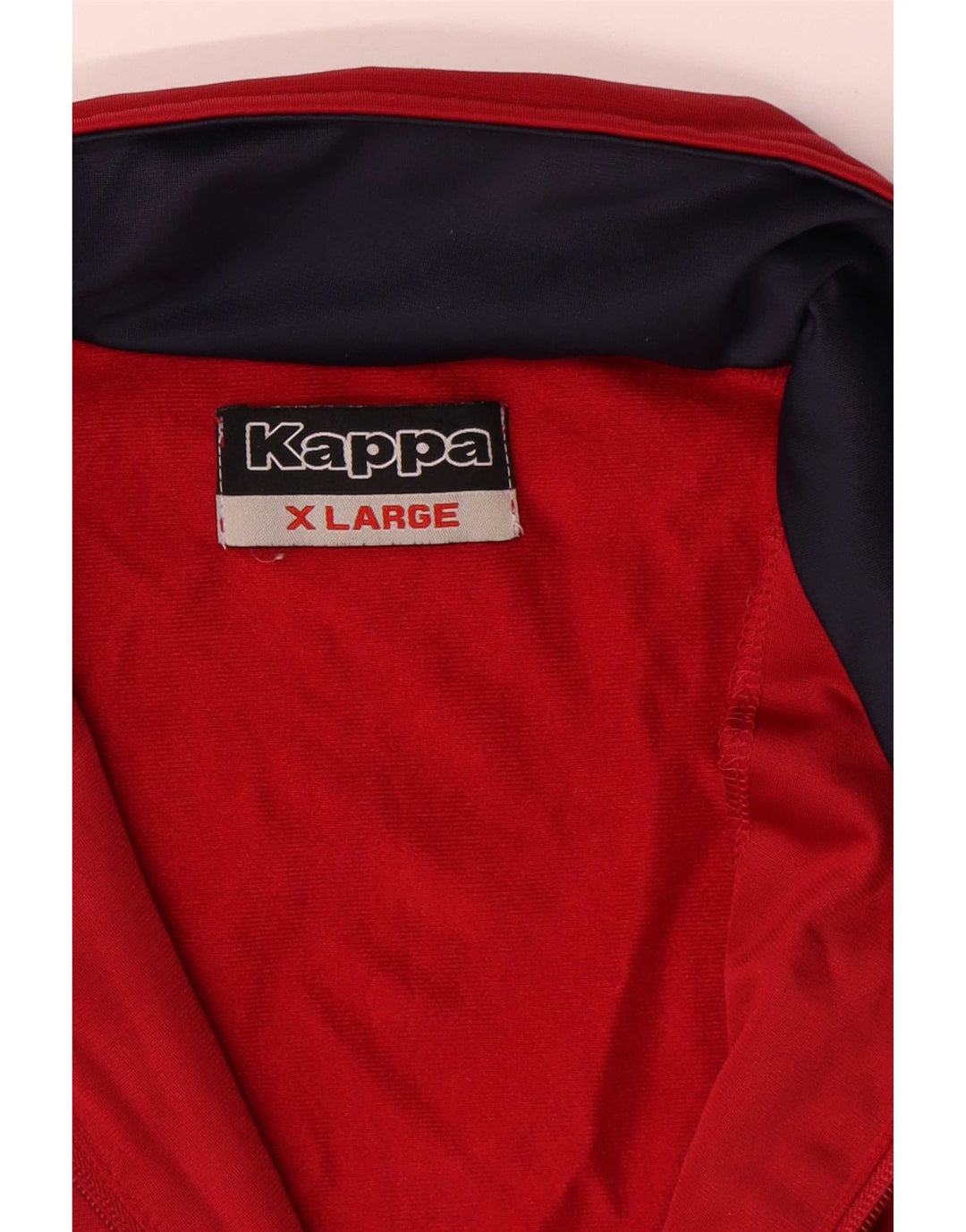 Giacca da tuta da uomo Kappa XL rossa in poliestere color block