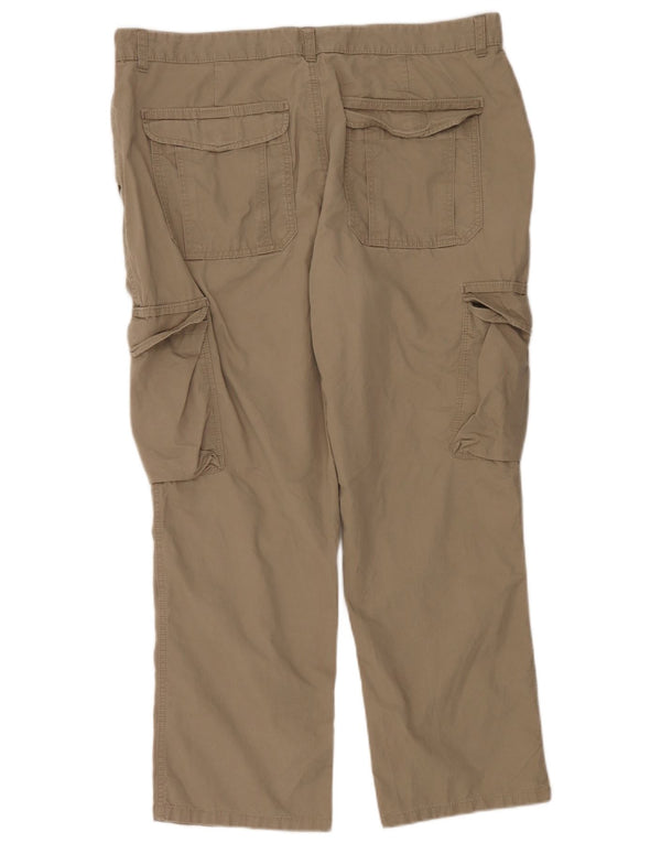 Pantaloni cargo vestibilità regolare da uomo Marks & Spencer W40 L29 cotone beige