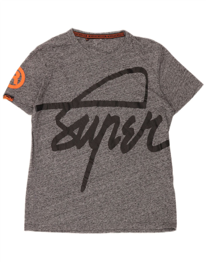T-shirt grafica da uomo SUPERDRY Top 2XL grigio screziato