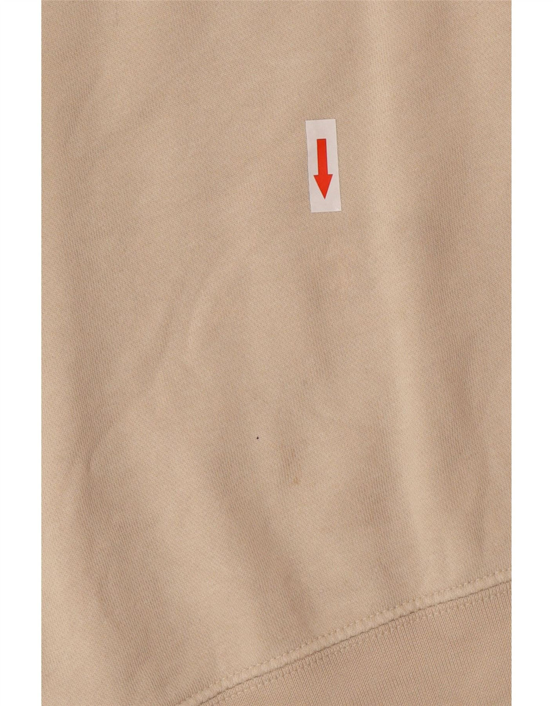 Felpa con cappuccio oversize da donna Nike UK 14 cotone beige medio