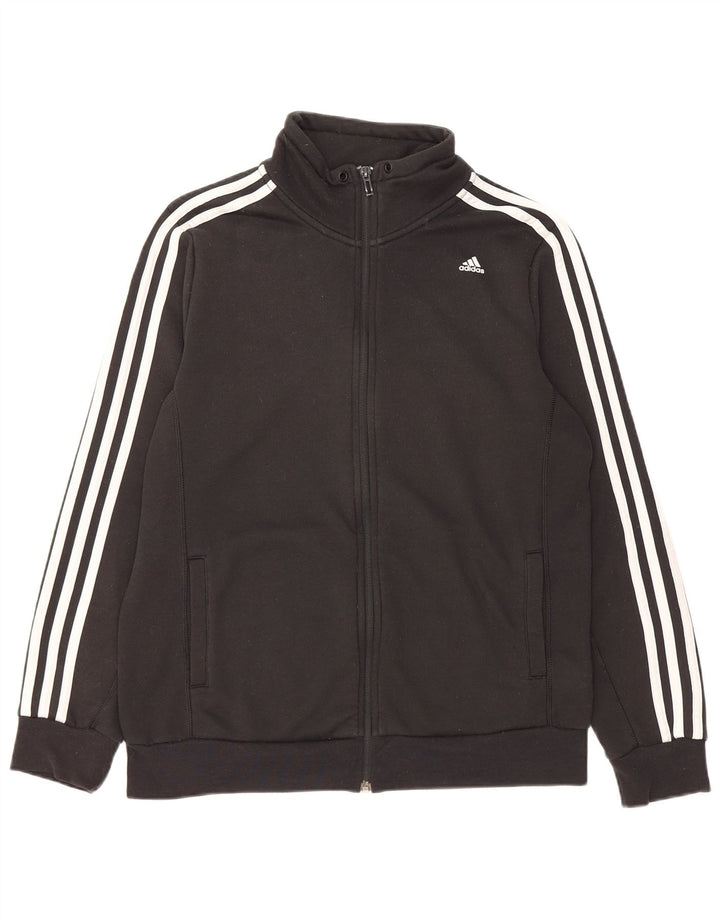 Giacca da tuta da donna Adidas Climalite UK 16/18 grande poliestere nero