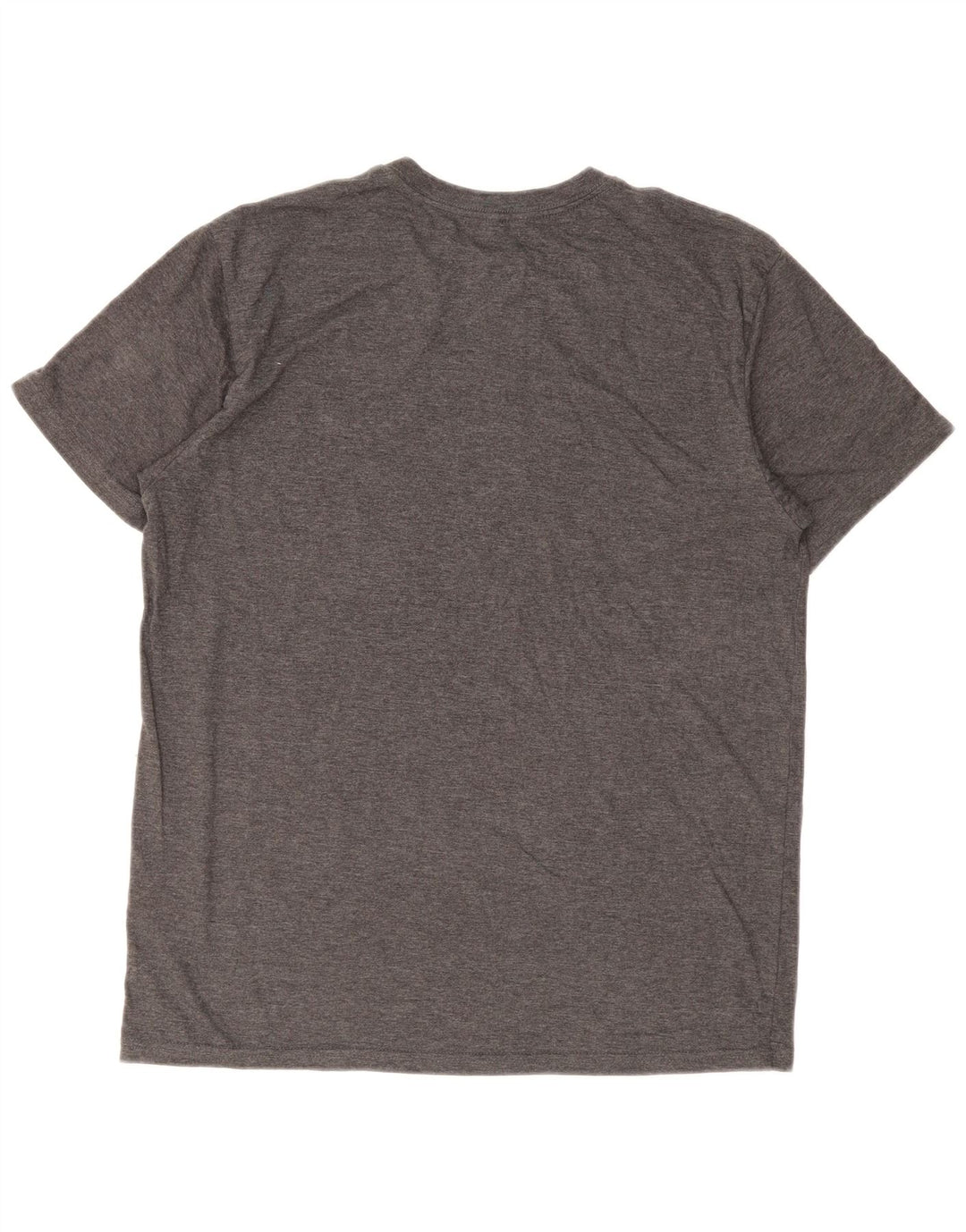 T-shirt grafica da golf da uomo Adidas Top grande in cotone grigio