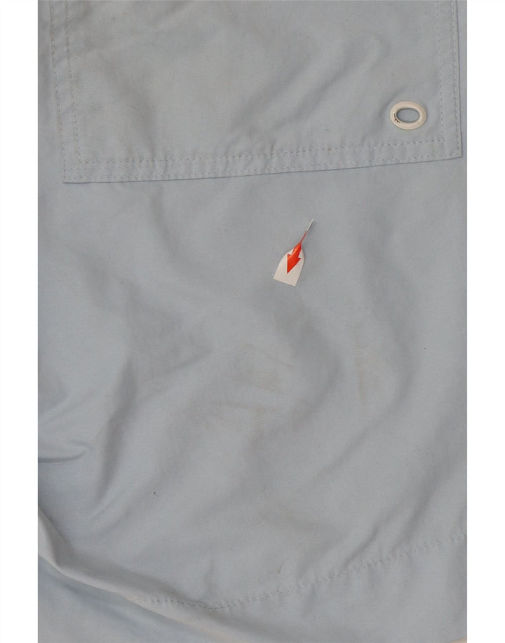 Pantaloncini da bagno grafici da uomo Adidas in poliestere blu medio