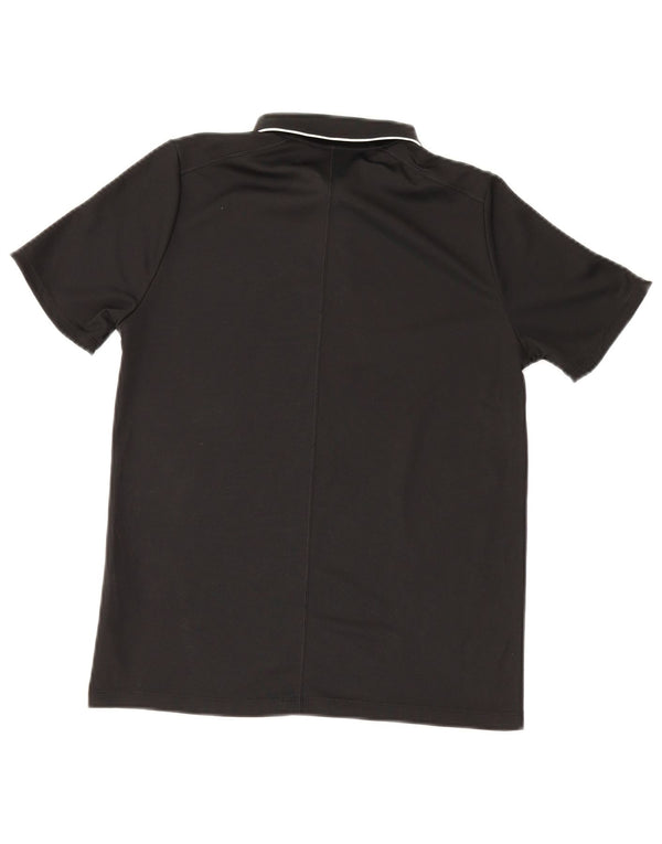Nike Boys Dri Fit Polo Shirt 12-13 Years Large Black Polyester