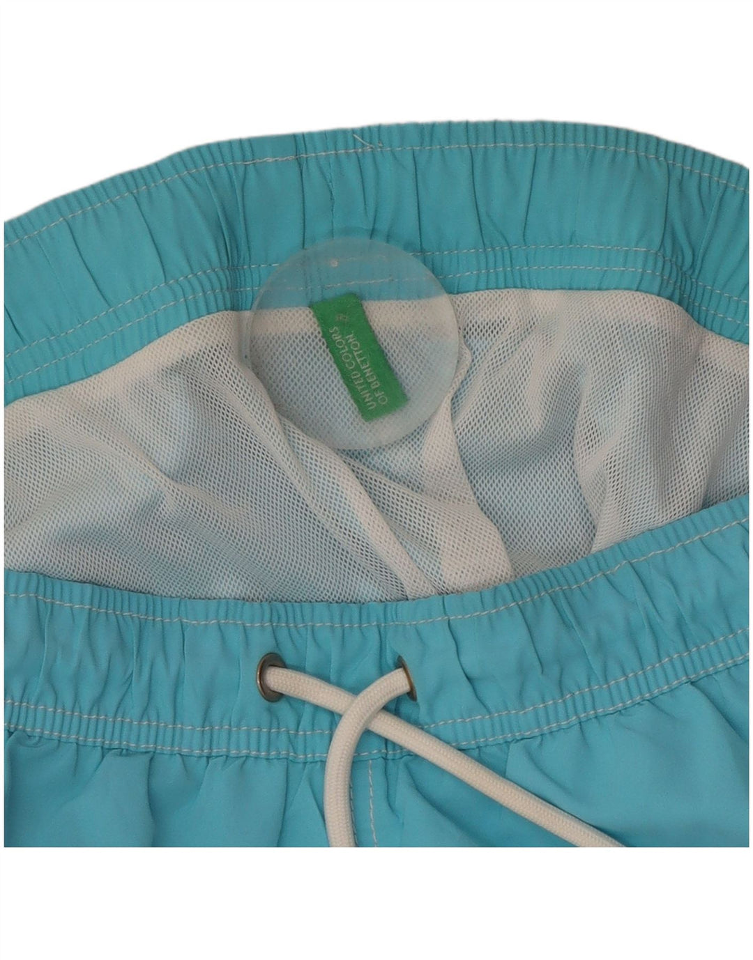 Pantaloncini da bagno grafici da uomo Benetton grandi color blu