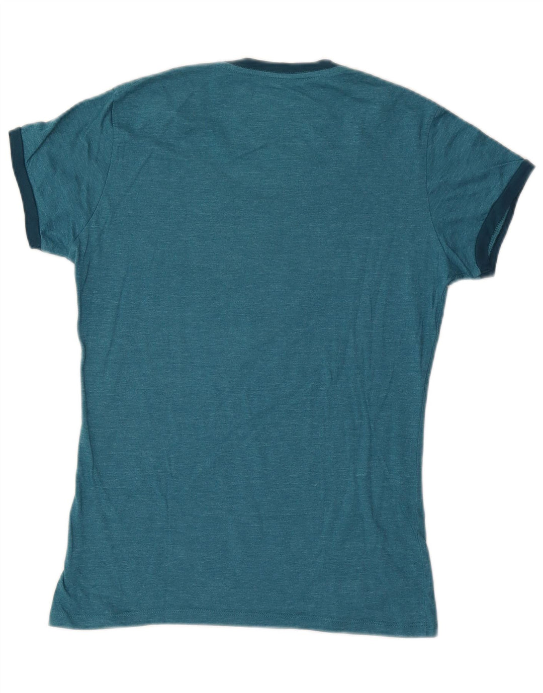 HARD ROCK CAFE T-shirt grafica bella da donna Top UK 14 grande cotone blu