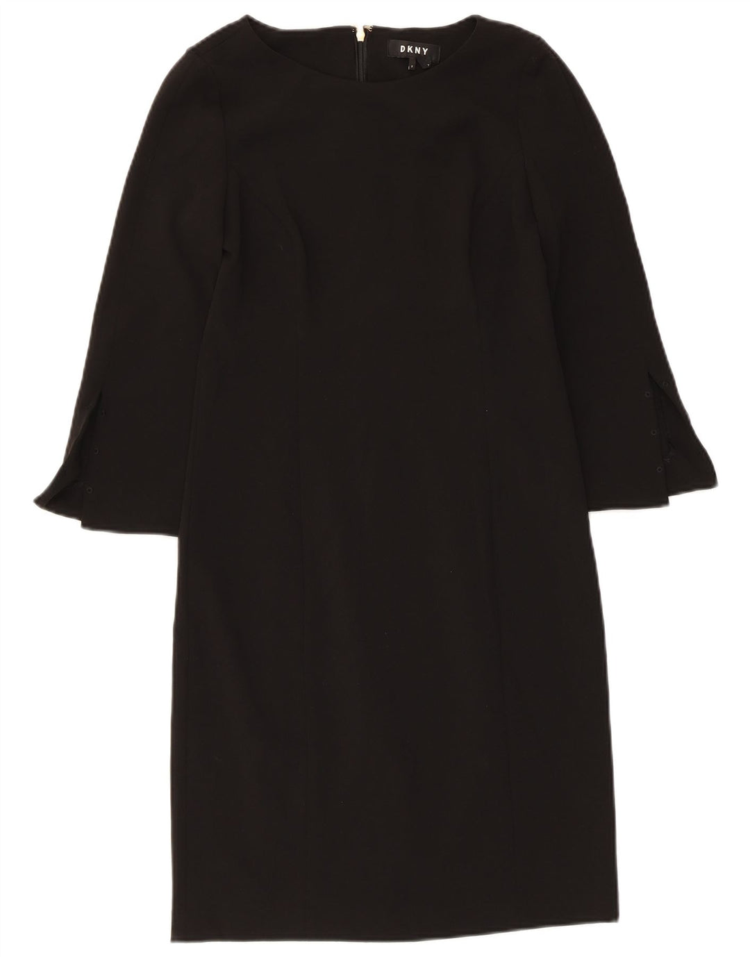 Abito tubino Dkny da donna con maniche a 3/4 US 2 XS poliestere nero