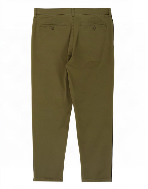 Pantaloni chino dritti da donna Marks & Spencer UK 18 XL W36 L26 Cachi