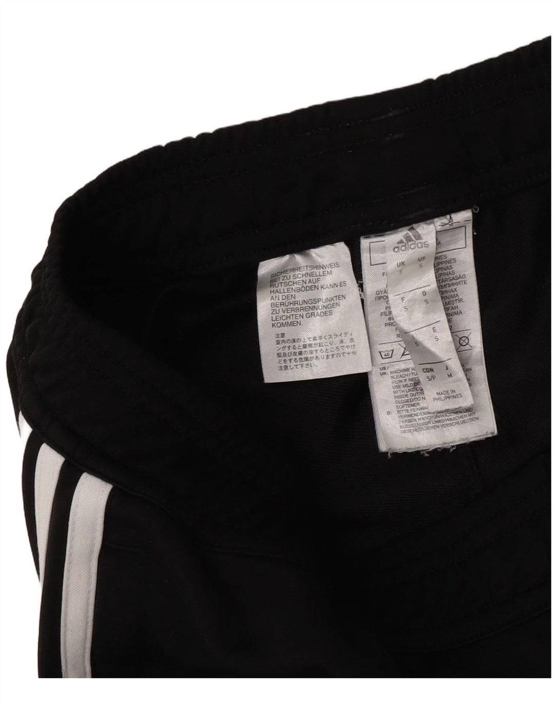 Pantaloni da tuta da uomo Adidas Small neri in poliestere