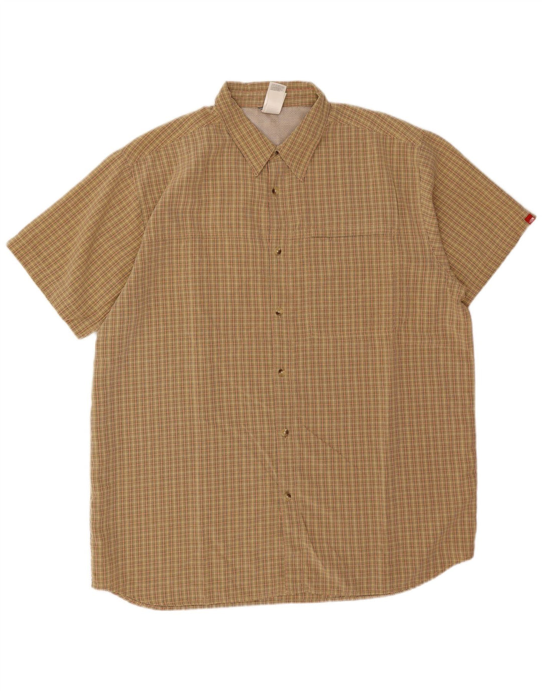 Camicia a maniche corte da uomo The North Face 2XL Verde a quadri Modal