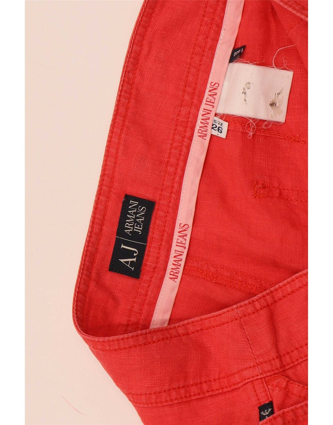 Pantaloncini cargo da donna Armani W26 piccoli rossi