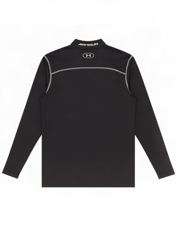 Under Armour Uomo Cold Gear Graphic Top manica lunga Large Navy Blue