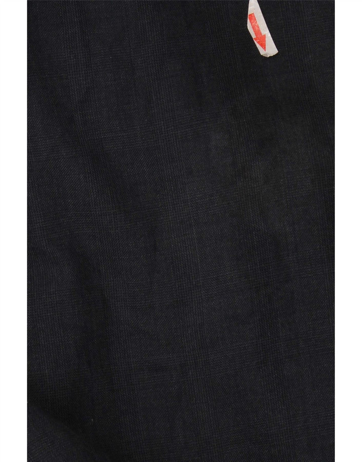 Pantaloni da abito su misura da uomo Marks & Spencer W42 L31 blu navy a quadri