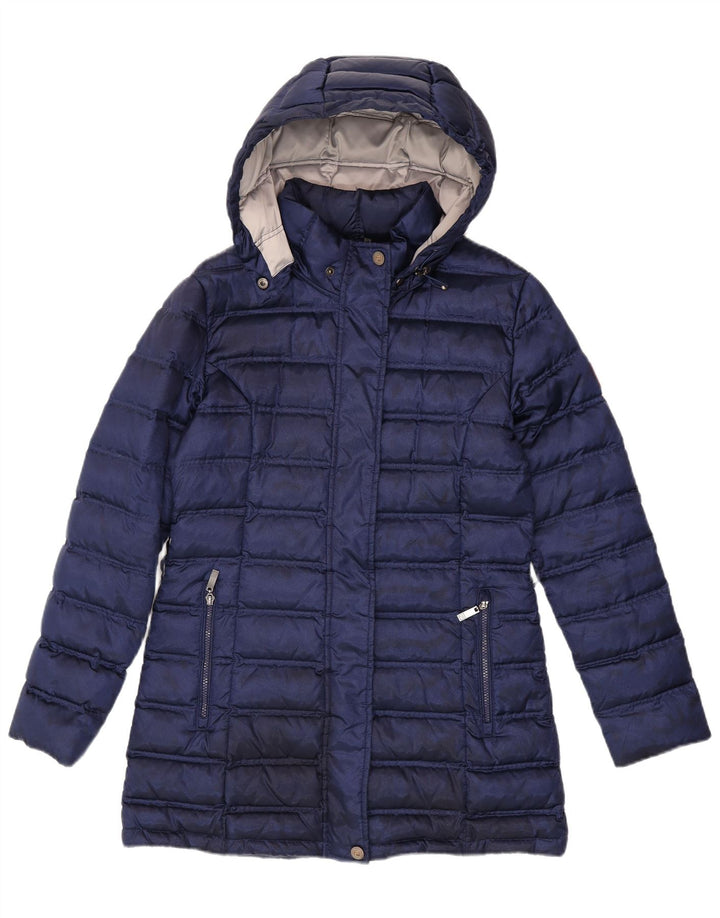 Cappotto imbottito con cappuccio da donna Fila UK 14 grande blu navy