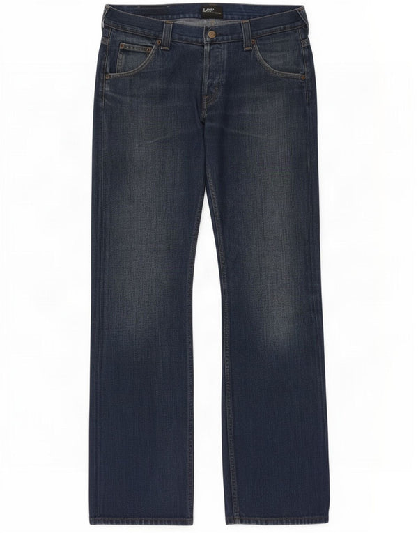 Jeans bootcut da uomo Lee Flint vestibilità regolare W34 L34 cotone blu