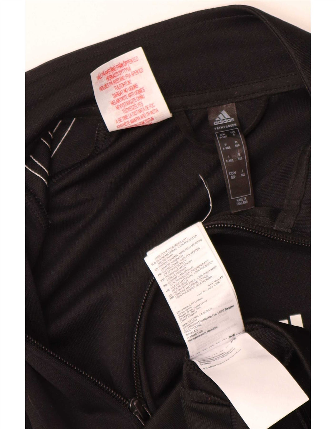 Giacca Top della tuta da ragazzo Adidas 9-10 anni in poliestere nero