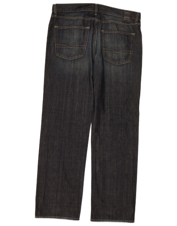 Jeans dritti da uomo HUGO BOSS W36 L32 cotone blu navy