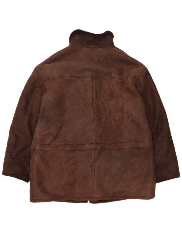 BELFE & BELFE Giubbotto da uomo in shearling IT 56 3XL Shearling marrone