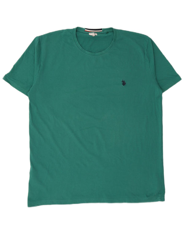 POLO ASSN. T-shirt da uomo Top 3XL cotone verde