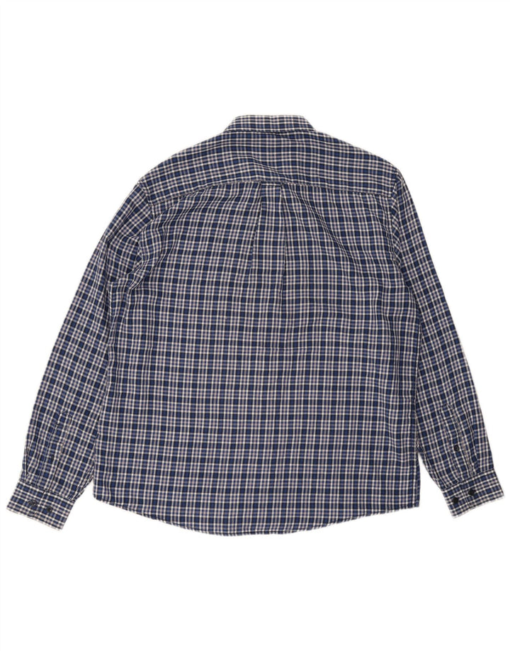Camicia da uomo in flanella James Pringle, poliestere a quadri grandi blu