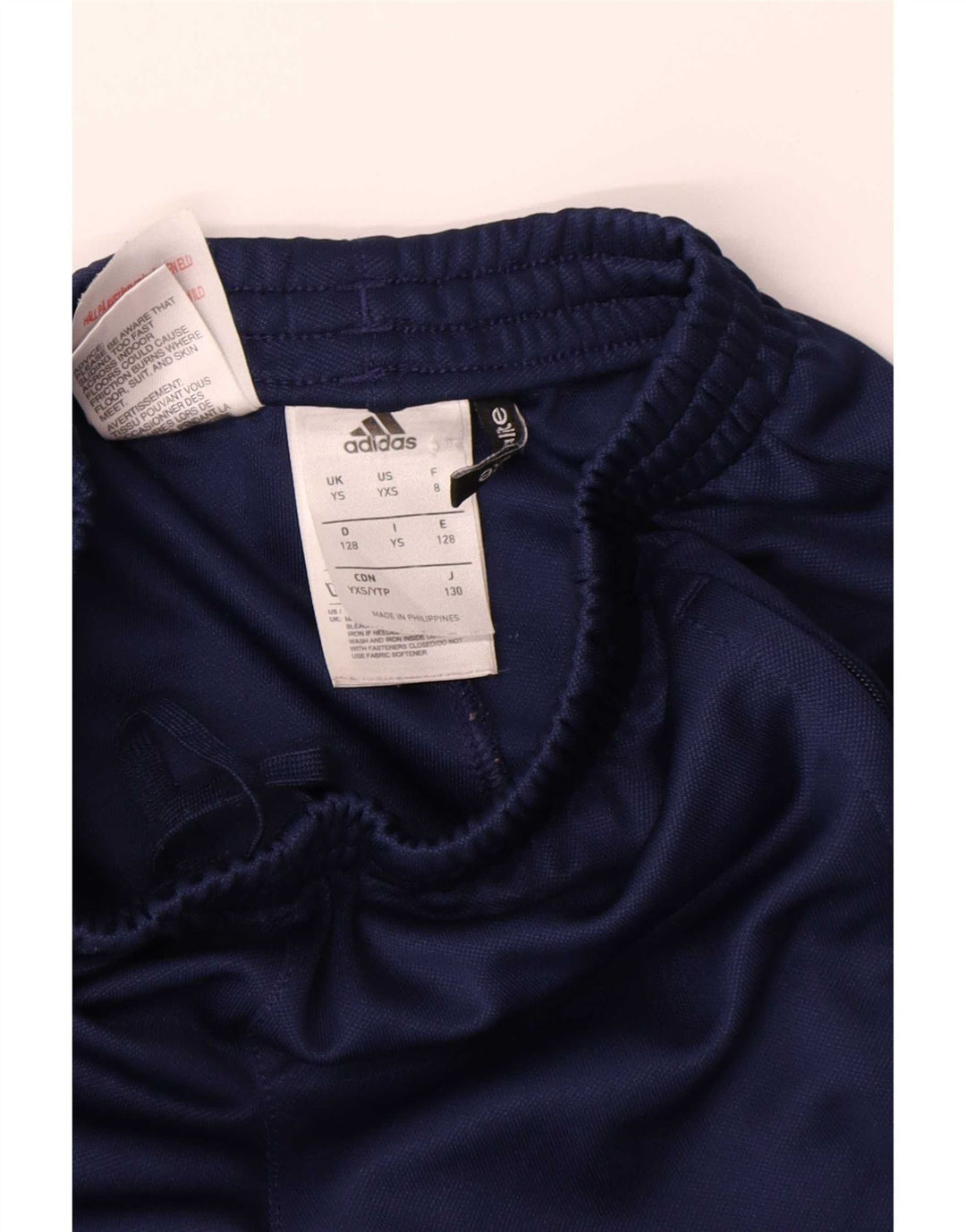 Pantaloni della tuta Adidas Climalite da ragazzo 7-8 anni Small Blu Navy