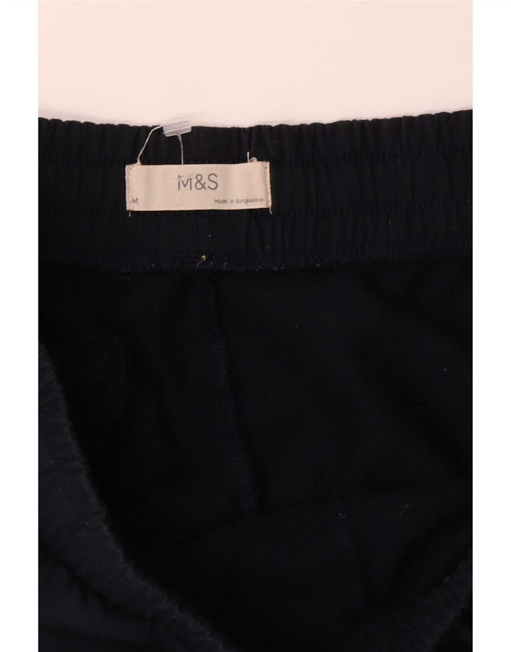 Pantaloni da tuta da donna Marks & Spencer UK 14 cotone blu navy medio