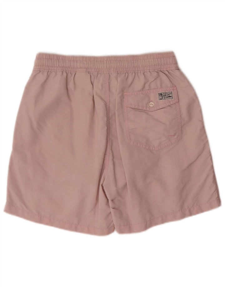 Pantaloncini da bagno da uomo Polo Ralph Lauren in nylon rosa medio