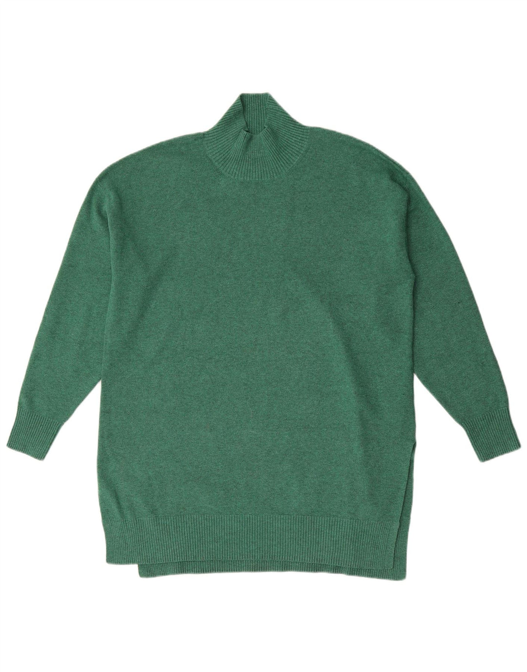 Maglione maglione a collo alto da donna Marks & Spencer UK 14 Verde medio