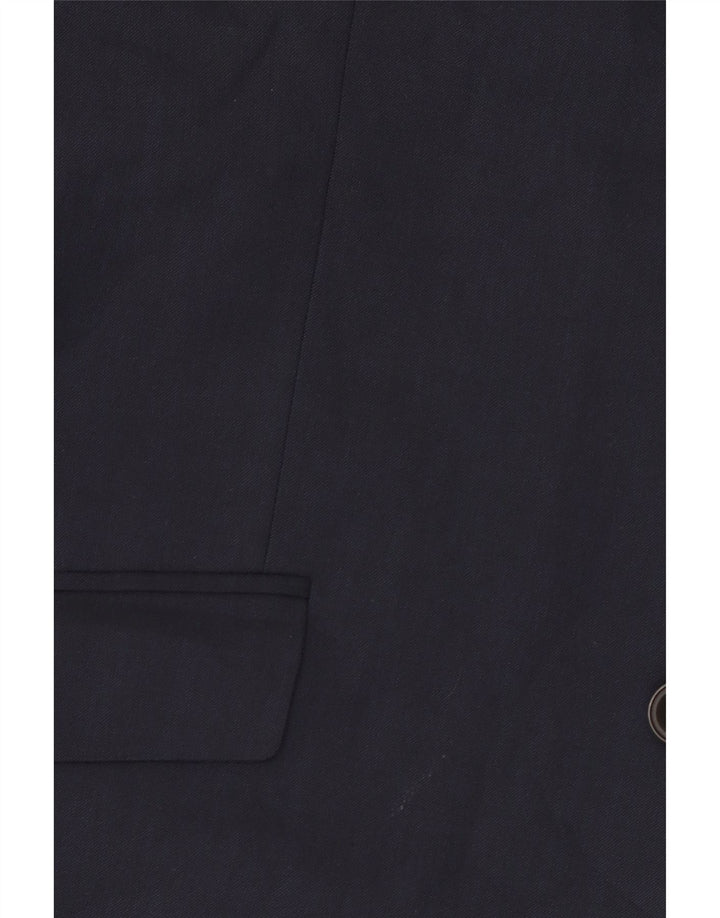 MARKS & SPENCER Giacca blazer da uomo a 2 bottoni UK 42 grande blu navy
