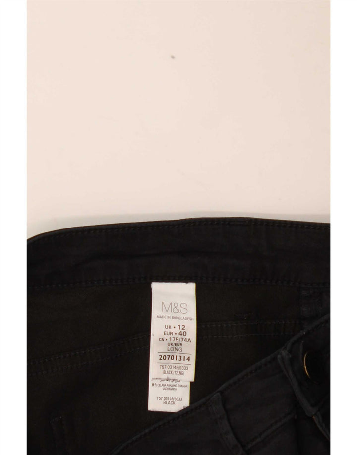 Jeans Jeggings da donna Marks & Spencer UK 12 medio W32 L31 cotone nero