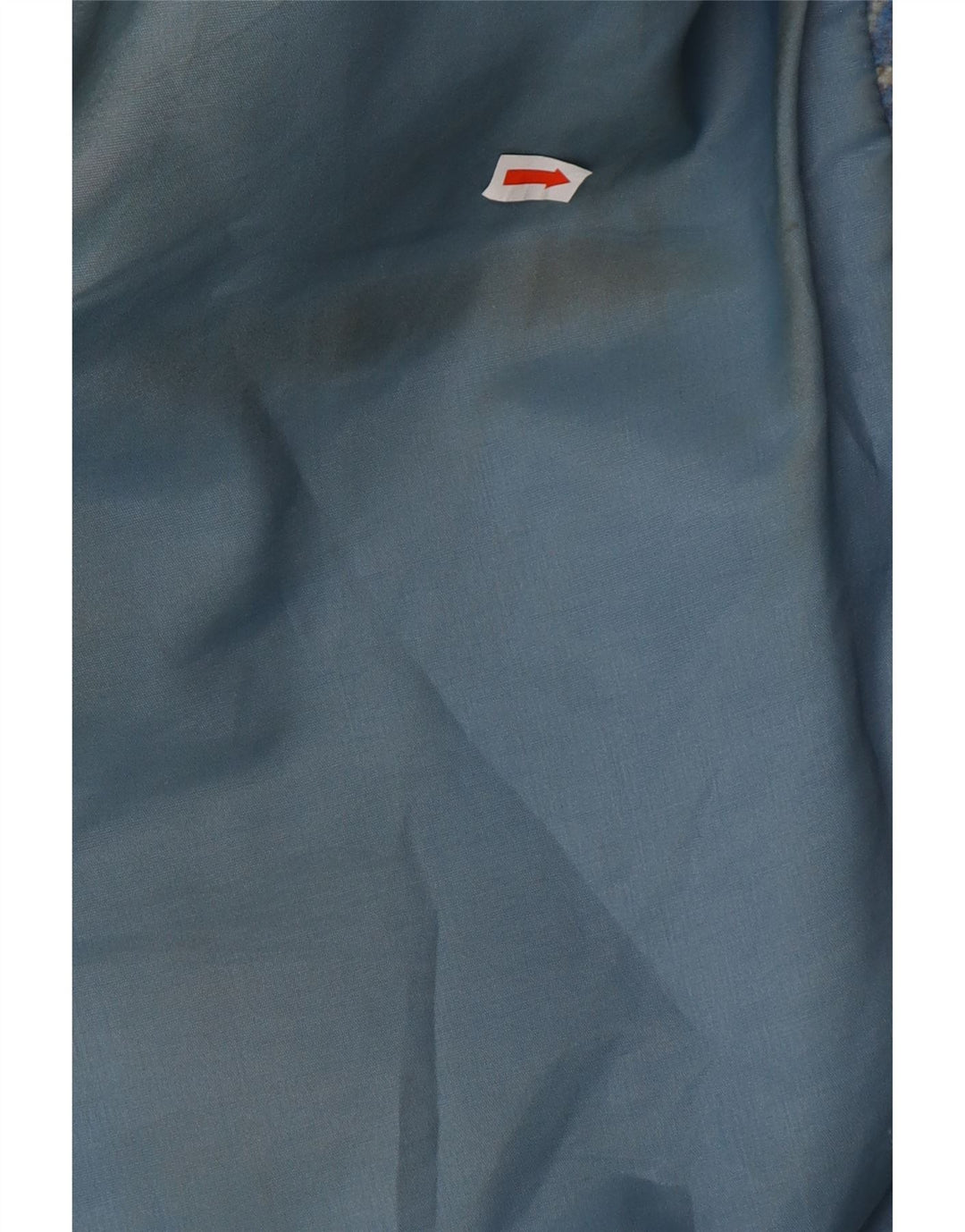 Cappotto giacca a vento dal taglio ampio da donna VINTAGE UK 16 Large Blue Fair Isle