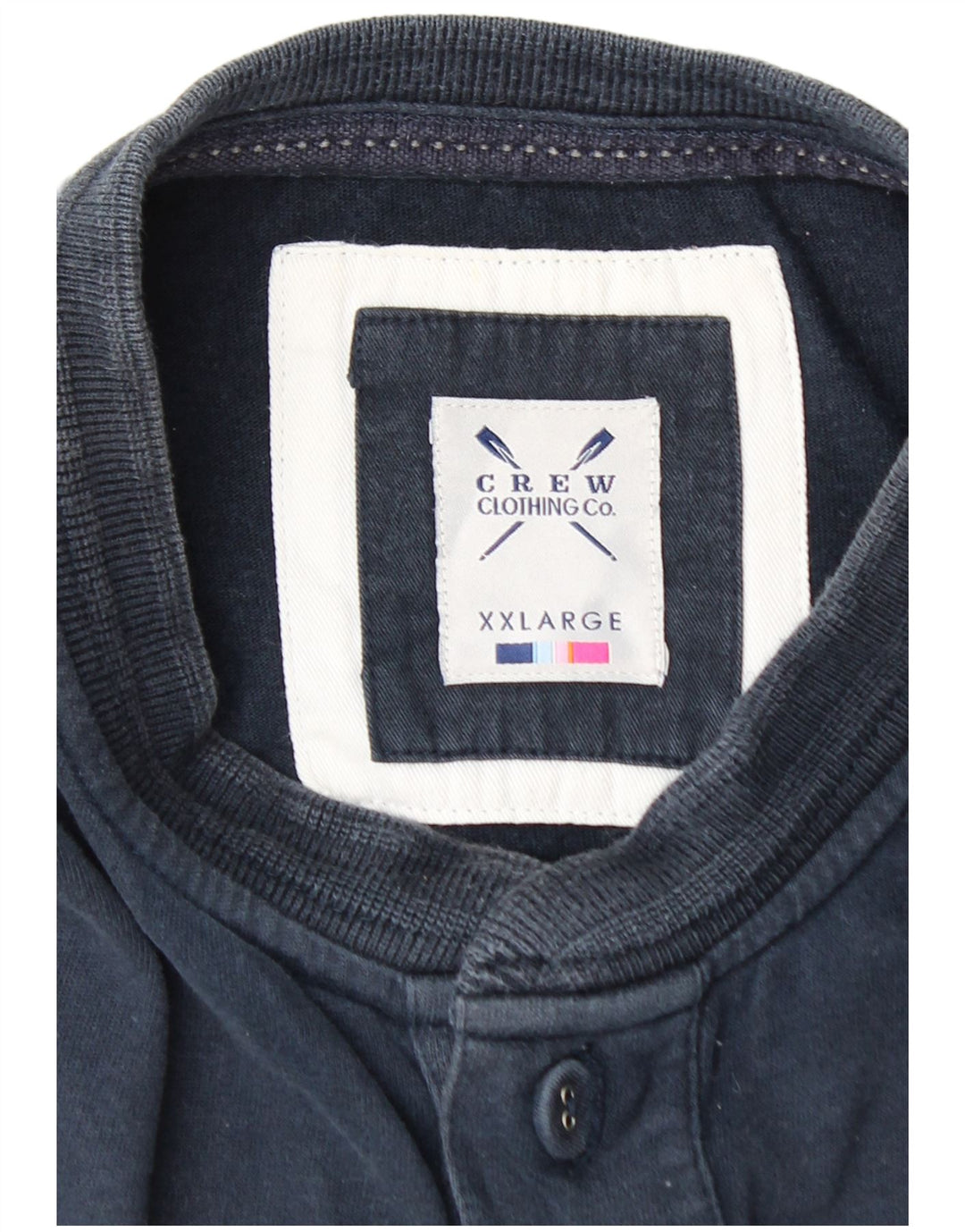 CREW CLOTHING Polo da uomo 2XL in cotone blu navy