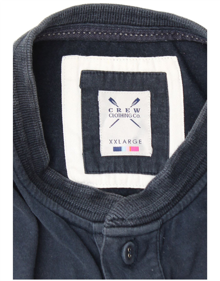CREW CLOTHING Polo da uomo 2XL in cotone blu navy