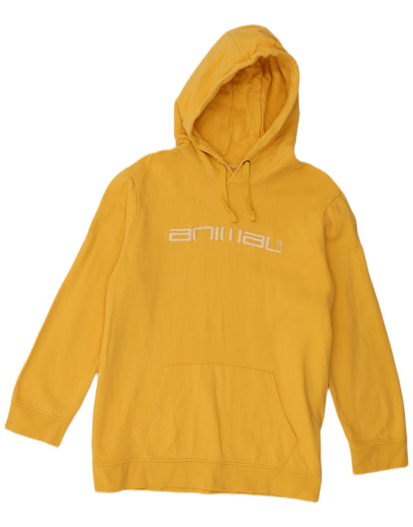 Felpa con cappuccio grafica da donna Animal UK 20 2XL Giallo