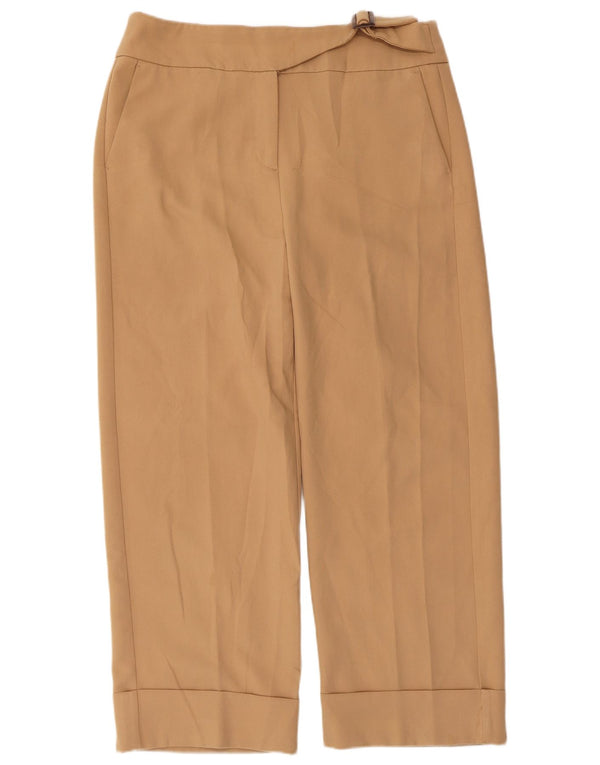 Pantaloni chino dritti da donna Marks & Spencer UK 14 Large W36 L27 Beige