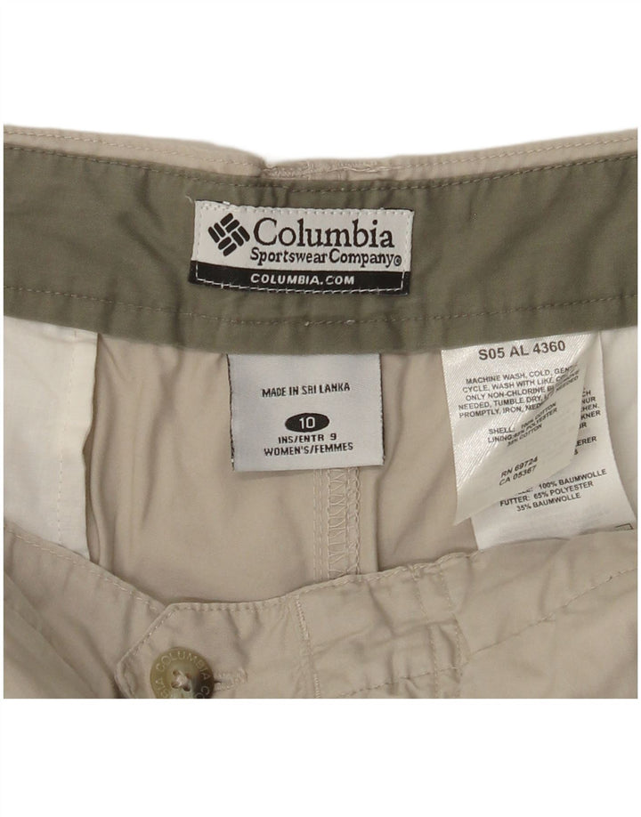 Pantaloncini cargo da donna COLUMBIA US 10 Large W30 Cotone beige